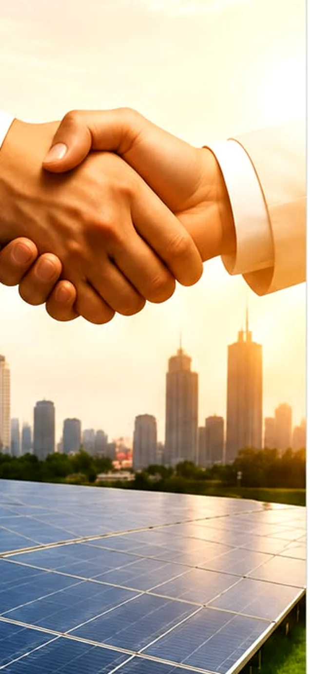 Professional partnership and rooftop solar installation