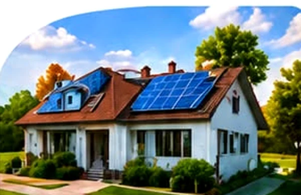 Residential Solar solar energy concept